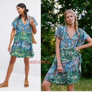 Anthropologie Robin Tiered Mini Dress 2XL